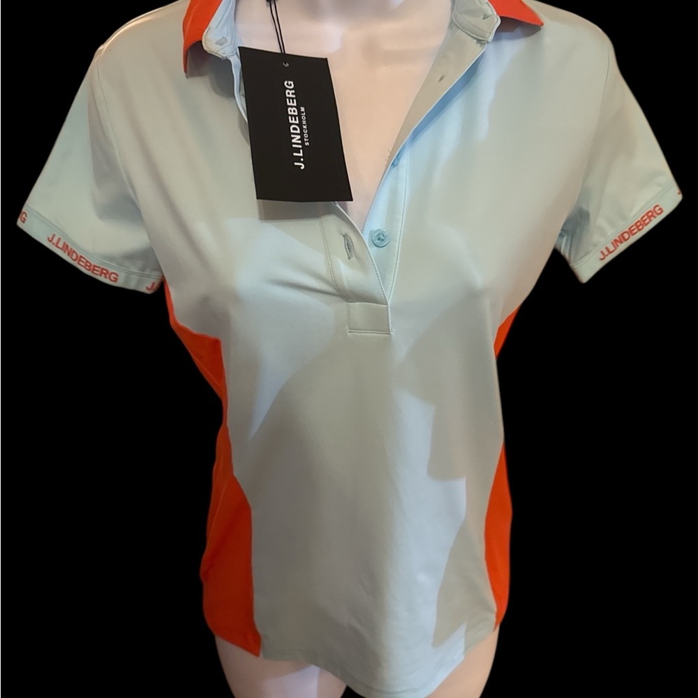 J.Lindeberg Fitted Polo Golf/Tennis Shirt NWT❤️😳 - Picture 1 of 7